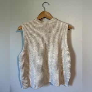 Dynamite Knit Sweater Vest Size: XL Colour: Light Beige